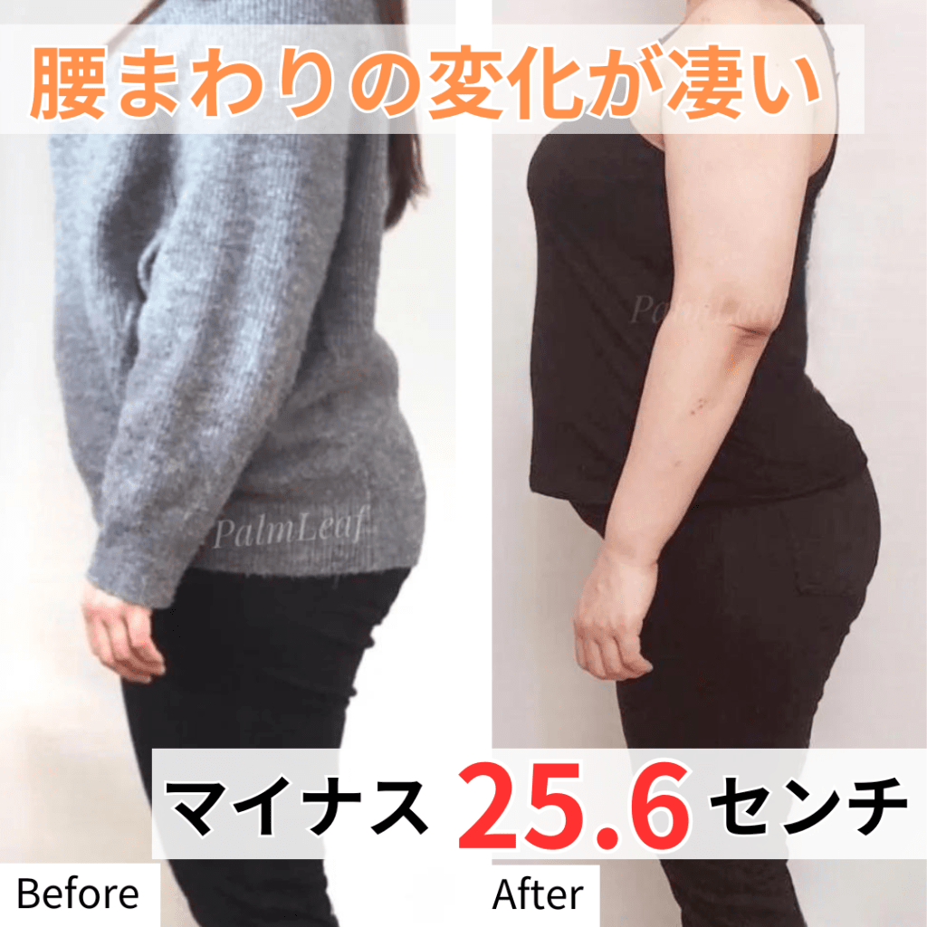 腰回りが痩せたら体が薄い