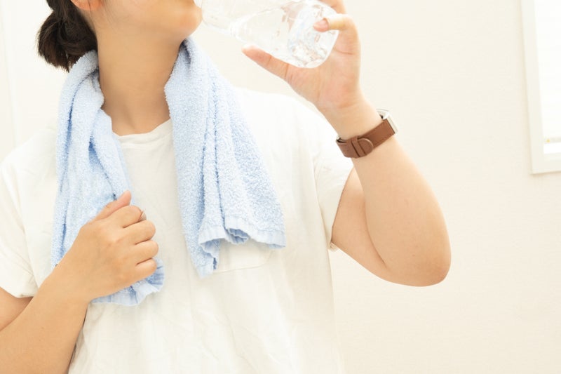 汗をかいているからって痩せません